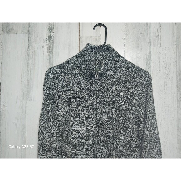 Eddie Bauer Women's Medium Quarter Zip Sweater Wool Blend - Picture 3 of 6